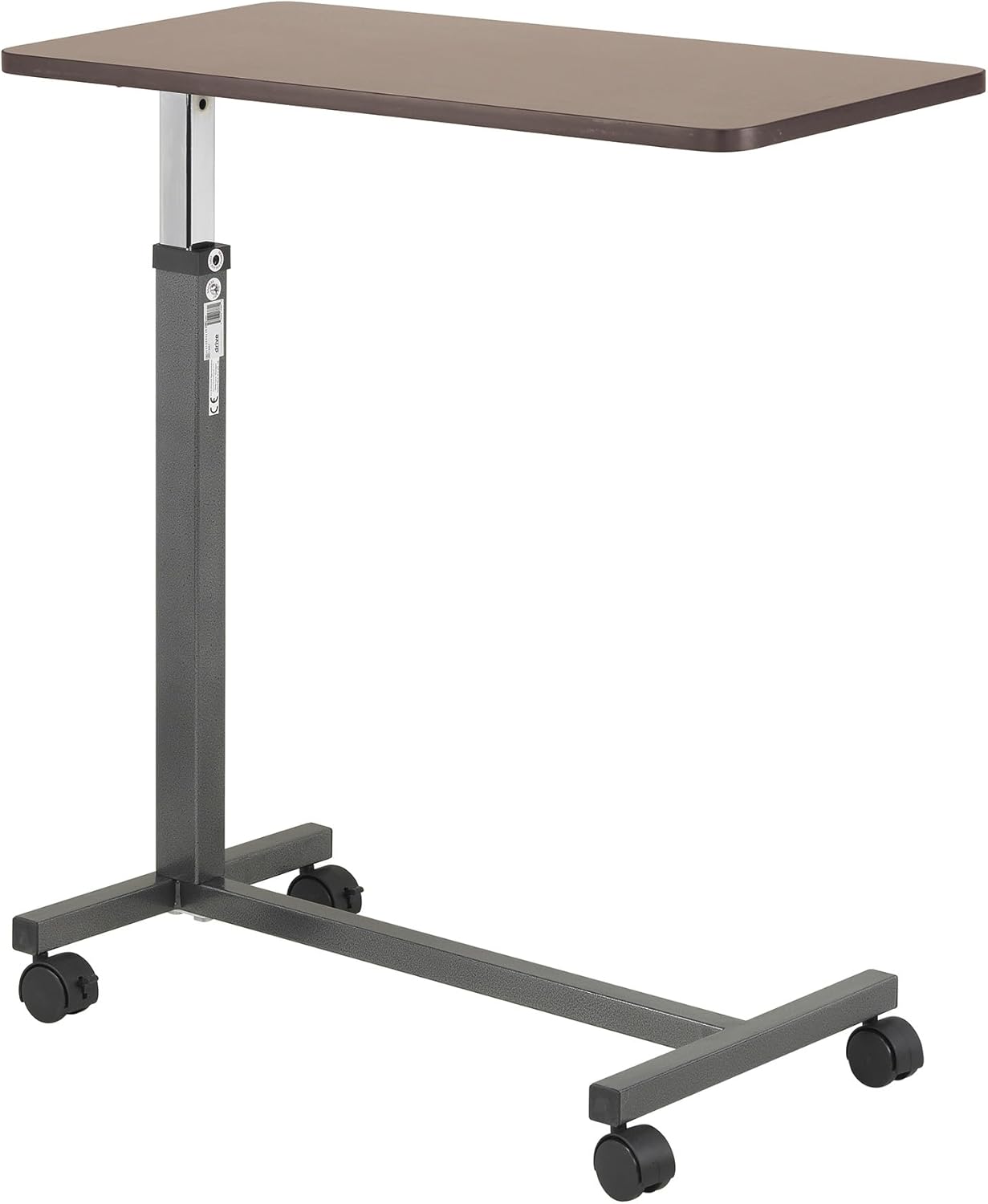 Non Tilt Top Overbed Table with Wheels